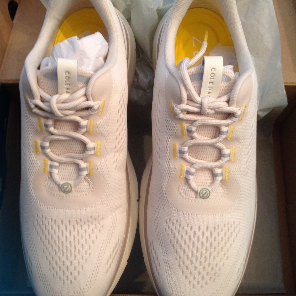 Cole Haan Men's ZeroGrand Journey Cream Color Mesh Sneakers - Size: 11.5M - NIB